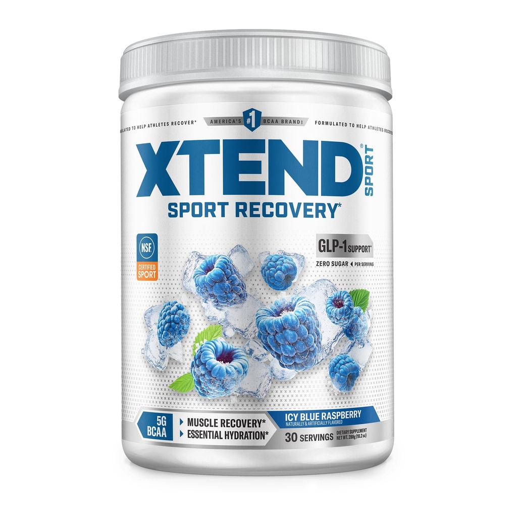 XTEND Sport BCAA pulbere albastru zmeură gheață - Electrolit pulbere pentru recuperare și hidratare cu aminoacizi - 30 Serviri