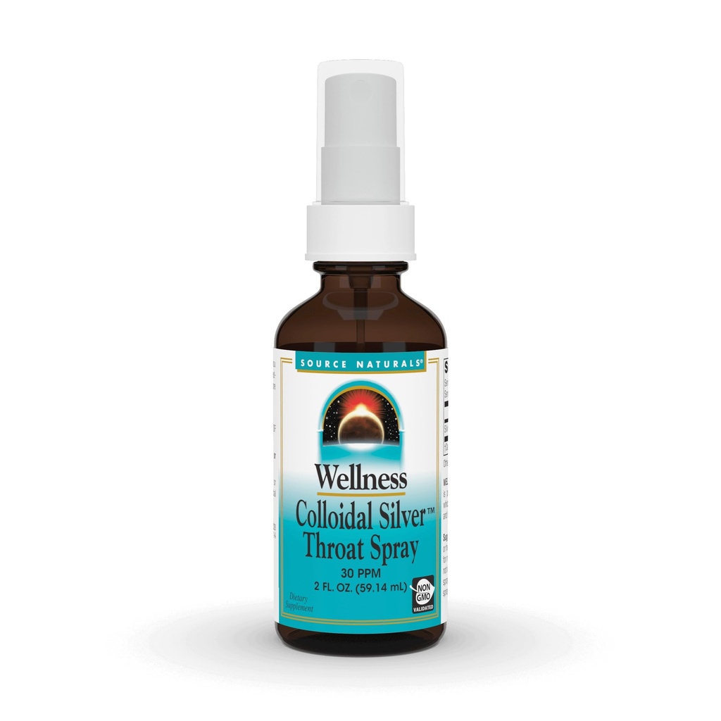 Sursa Naturals Wellness Dioxid de argint Spray de gât - 30 PPM - 2 Fluid oz