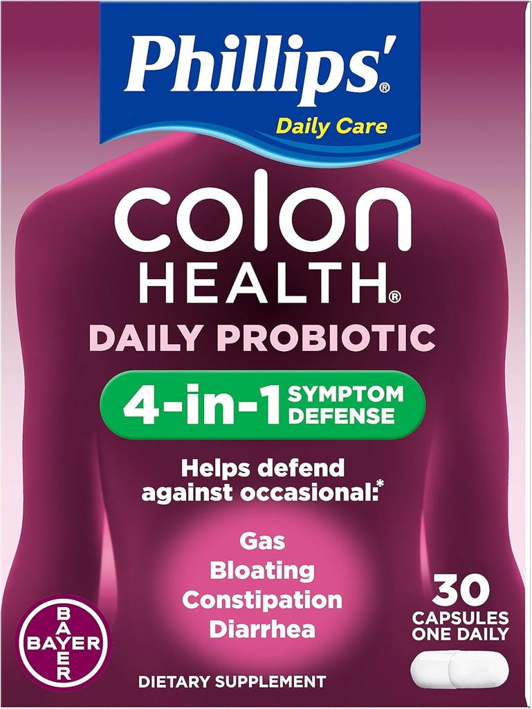 Capsulele Phillips Colon Health 30 capsule (pachetul de 3)