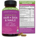 Biotin 5000 mcg Piele de păr unghii vitamine pentru femei 
