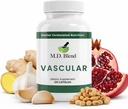 MD Vascal - Expert Formulated Supplement - Obiective vasculare și generale de wellness - flux adecvat, numere, echilibru - Usturoi puternic, ghimbir, L-Arginină, rodie - 120 capsule (Pachet de 3)