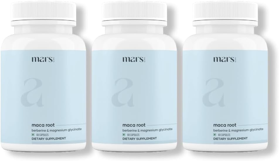mars by GHC Maca Root Capsules 180 Capsule (Pachet de 3)