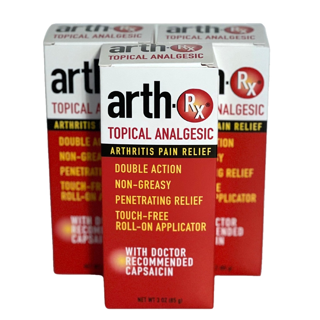 Topic Analgezice durere Roll-on cu capsaicina pentru ameliorarea durerii profunde penetrante, Capsaicina calda pentru durere usoara de artrită și dureri musculare, 9 oz