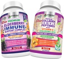 HEALKCARE PROASPETE Elderberry Immune Support and Multi Colagen Peptides - Bundle