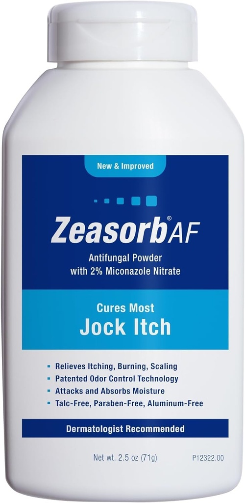 Zeasorb Super Absorbent Antifungic de tratament pulbere pentru Jock Itch 2,5 oz de Zeasorb-Af