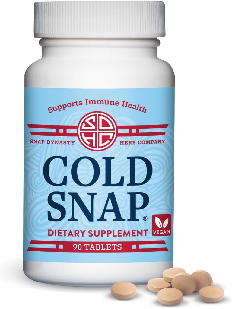 Snap Dynasty Cold Snap - 90ct tablete, Vegan plante bazate pe suport imunitar