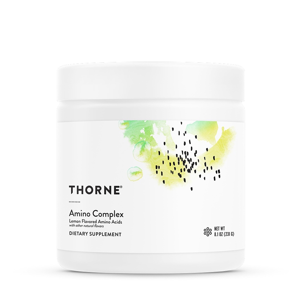 THORNE - Amino Complex - Clinic-Validate EAA și BCAA pulbere pentru Pre sau post-workout - promovează Lean Mass Muscle & Exerciții de recuperare* - NSF Certified for Sport - 30 Servings - 8.1 Oz - Lemon
