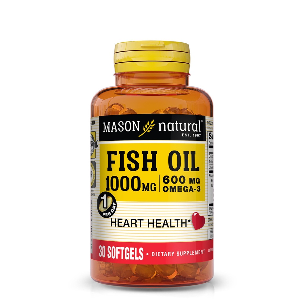 OIL DE FISH 1000MG SUPER OMEGA-3, 30-conte Softgels