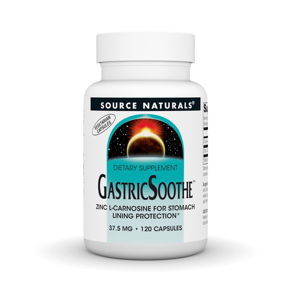 Sursa Naturals GastricSoothe Zinc L-Carnosine* - 120 Veggie Caps