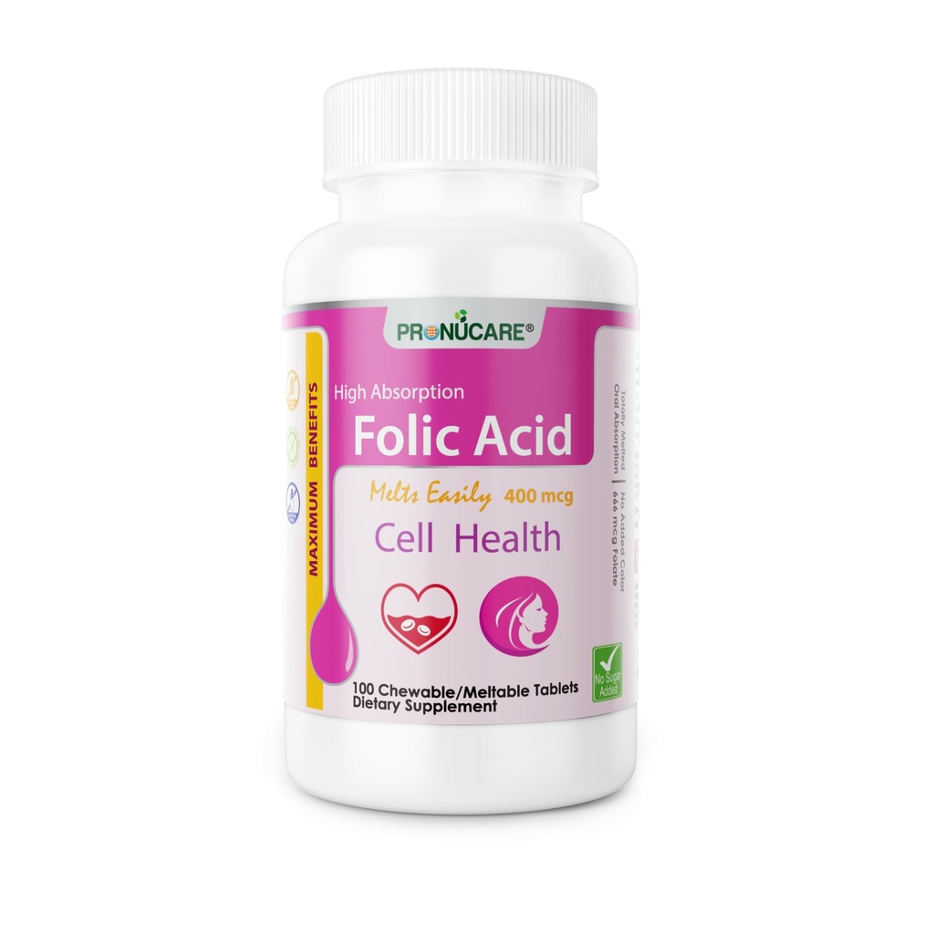 Acid folic 400 mcg Buccal Lozenge Tablete 