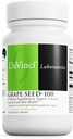 DAVINCI Labs Seed-100 - Supliment alimentar pentru a sprijini sistemul imunitar, funcția vasculară și pielea sănătoasă* - cu 100 mg extract de semințe de struguri per servire - Gluten-free - 90 capsule vegetariene