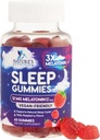 Sleep Gummies for Adults Extra Strength - 12 mg Melatonin Sleep Gummy Supplement, Melatonin Gummy for Occasional Sleep Support Supplement, Vegan, Non-GMO, Gluten Free, Gomitas para Dormir, 60 Gummies
