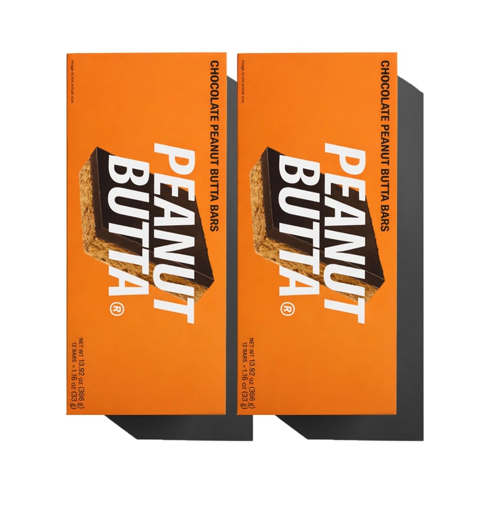 Mid-Day Squares Peanut Butta Proteine batoane de ciocolata, 1.16 Oz fiecare, 2 Packs (24 Squares) 