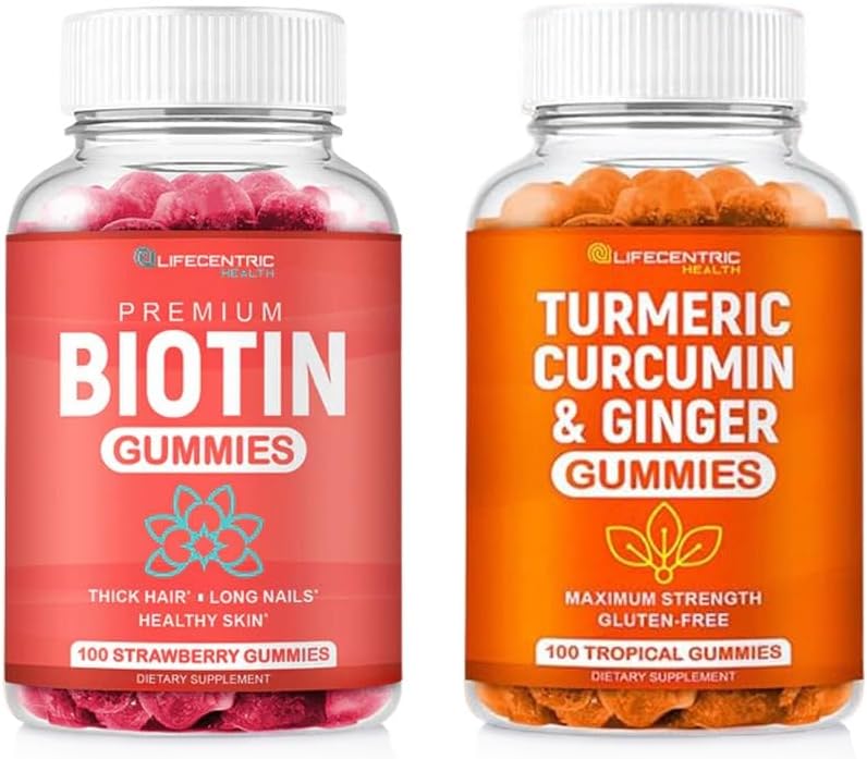 Biotin & Turmeric Vegan Gummes Combo 