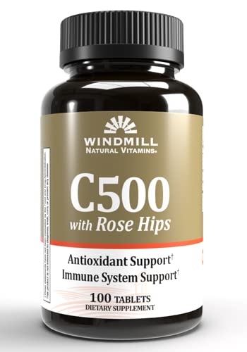 Windmill C-500 cu Rose Hips Tabs 100'S Windmill (Pachet de 1)