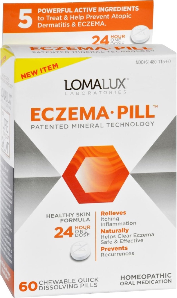 Loma Lux Laboratories Acnee Eczemă - Masticabilă - Dizolvare rapidă - 60 Conte