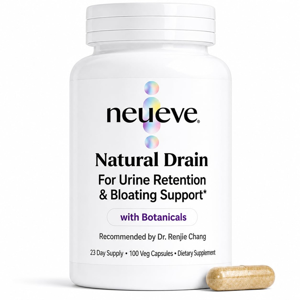 NeuEve Natural Drain | Reduce Bloating & Water Weight | Botanical Supplement | Also Supports Lymphatic, Digestive, & Urinary Drainage | Recommended by an OB-GYN | 100 Capsules
