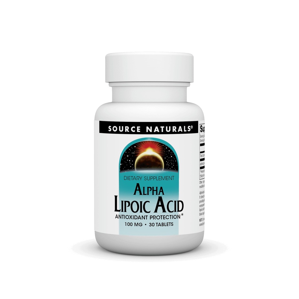 Alpha Acid lipoic 100mg Sursa Naturals, Inc. 30 Tabs