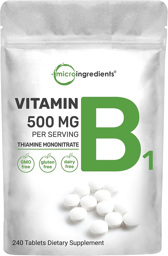 Micro Ingrediente Vitamina B1 500 mg per servire, 240 comprimate 