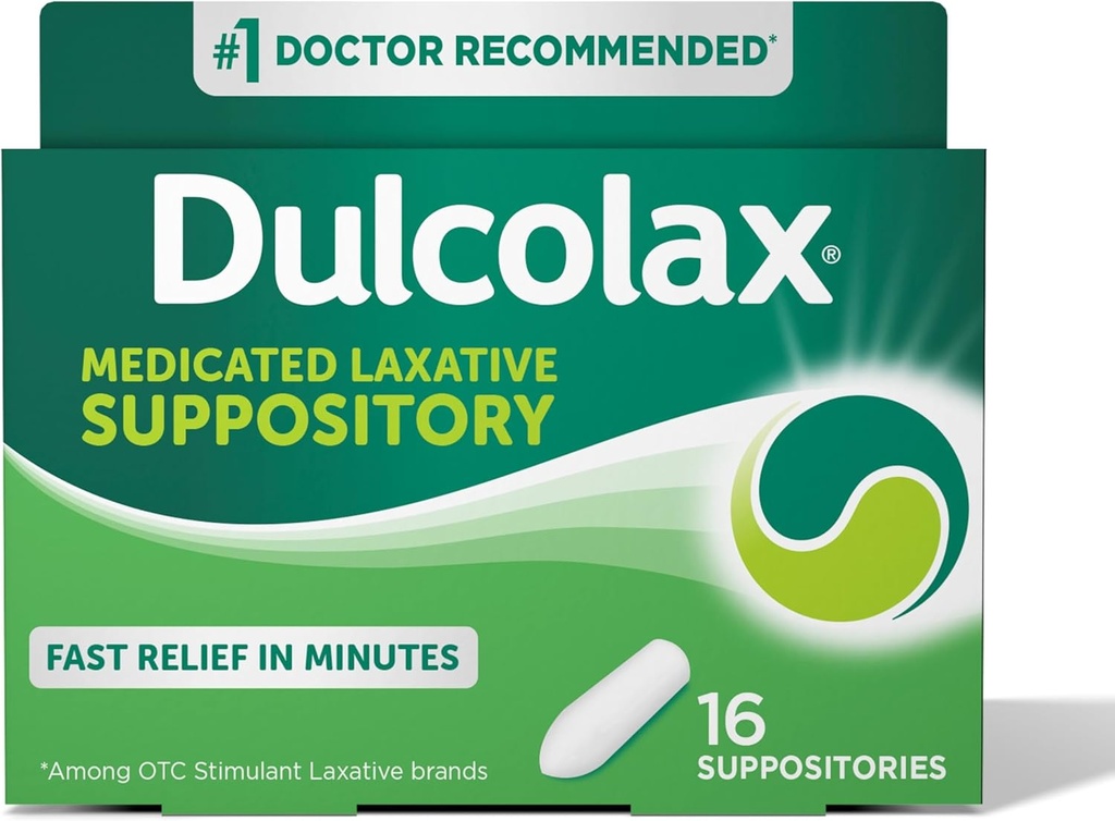 Dulcolax Stimulant Laxative Medicamented Sacrificii, Predictable & Eficient Constipation Relief, Bisacodyl 10 mg, 16 Count