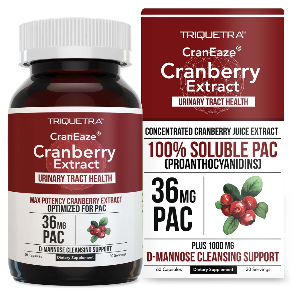 CranEaze®: Cranberry suc extract Plus D-Mannose 