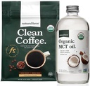 Natural Force Organic Dark Roast Clean Coffee + Organic MCT Oil Bundle 