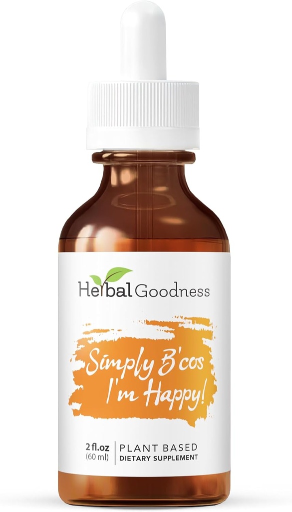 Bunătatea pur şi simplu B'cos Sunt fericit! Mood & Stress Supplements for Men & Women 