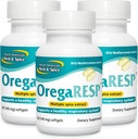 NORD AMERICAN HERB & SPICE OregaResp P73-60 Softgels - Pachet de 3 - Suporturi Immun si sanatate respiratorie - Multiple Spice Oil Complex cu ulei Oreganol P73 Oregano - Non-GMO - 90 Total Servings