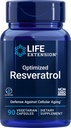Extensie de viaţă Optimizat Resveratrol, 90 Capsule vegetariene