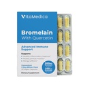 VitaMedica Bromelain & Querbetin Supliment - 500mg Bromelain 250mg Querbetin - 2400 GDU pentru imunitate, suport comun, inflamație și recuperare musculară - 20 capsule Vegan - 5 zile de aprovizionare
