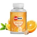 SaltStick Electrolyte FastChews - 120 Conte Orange Flavor - Tablete electrolit masticabile pentru hidratare, Taburi de sare, Relief de deshidratare