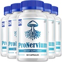 Pronervium Nerve Health Support Pills, Pronervium Reviews, Pronervium Nootropic Advanced Formula, Pronervium All Natural Focus Supplement, Pronervium Brain Support Reviews (5 Pack - 300 Capsules)