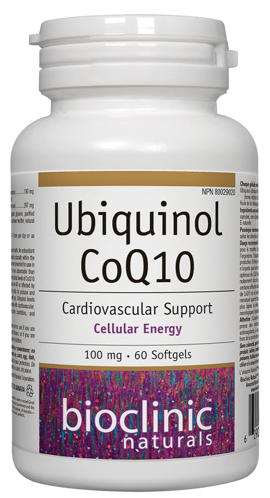 Bioclinic Naturals Ubichinol Softgels, 60 Count