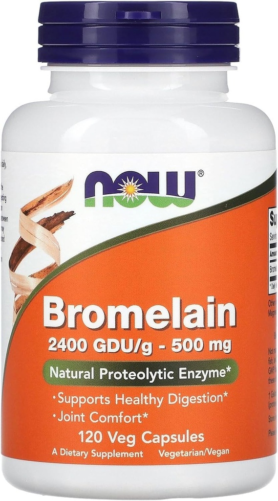Bromelain 2400 GDU/g 500 mg 120 Vcaps