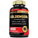 Capsula rădăcină Goldenseal cu echinacea, Mullein Leaf, Plantain & More - 90 Capsule vegetale - 7in1 susține sistemul imunitar, Digestive Health, Smooth respirație, și managementul corpului
