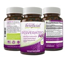 REVERATROL 1450-90 zile benefice pure de aprovizionare, 1450 mg per servire de antioxidanţi potenţi şi trans-reveratrol, promovează anti-îmbătrânire, suport cardiovascular, beneficii maxime (1 flacon)
