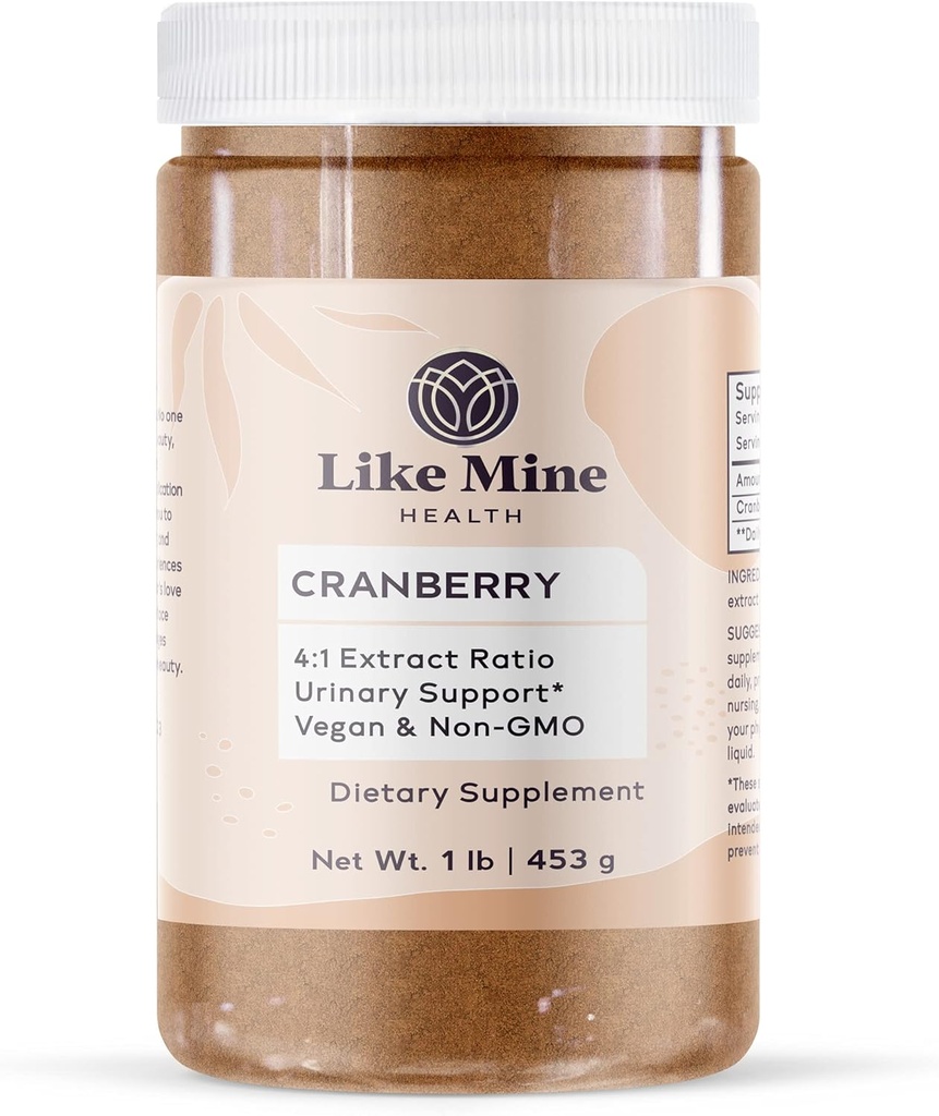 Ca Mine Cranberry Extract pulbere (1 lb) Vegan & non-GMO, 4:1 Extract Ratio