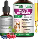 Cat & Dog Multivitamine 21 in 1 Suplimente pentru animale de companie cu Cranberry & Glucosamine - Medicina Naturala si Suport pentru UTI, Tract urinar, Bladder, Rinichi, Haina de piele, Tratamentul articulațiilor Made in USA