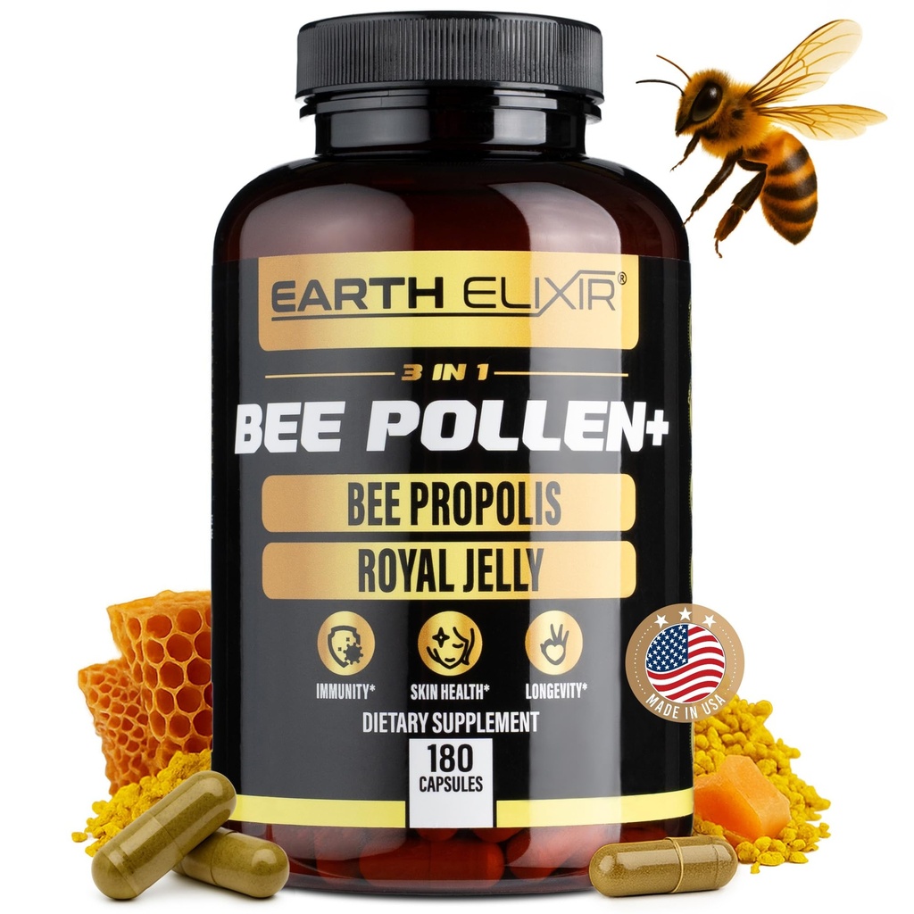 Elixir 3 in-1 Organic Bee Polen Capsule 