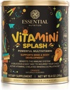Nutritie esentiala Vitamini Splash - Kids multivitamine pulbere - Suport nutritional - 13 Vitamine active & 6 Minerale Chelated, Fibră prebiotică - Orange Flavor - (10.4 oz) - Vegan