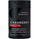 Sports Research Cranberry Fruit Complex Supplement - Softgels for Urical Tract Health Support - Egal cu 25.000 mg de Cranberries, Made with Pacran & Vitamins C & E - Non-GMO & Gluten Free - 90 Count