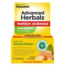 De la Makers of Dramamine, Herbals avansate, non-Drowsy, Motion Sickness Relief, Made with Natural Ginger, 18 Count