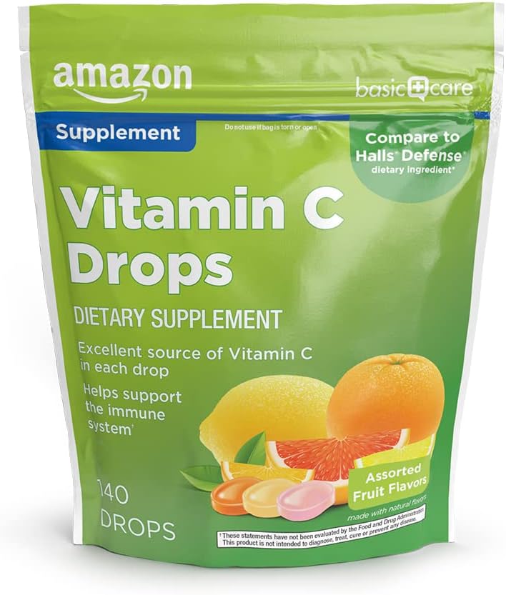 Îngrijire de bază Vitamina C suplimente picături, Lemon, Portocaliu & Grapefruit, 140 conta (precedent SoundHealth)