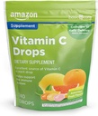 Îngrijire de bază Vitamina C suplimente picături, Lemon, Portocaliu & Grapefruit, 140 conta (precedent SoundHealth)