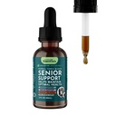 Animal Essentials Senior Supplement pentru câini și pisici - Milk Thistle, For Old Cats & Dogs, Pet Rinichi Suport, Herbal Supplement - 2 Fl Oz