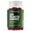 Saw Palmetto pentru barbati Gummies - DHT Blocker Supliment pentru sanatatea parului si barbat modelat Balding - 120 Conte - Suporturi Scalp si Prostate Wellness - Aroma de zmeura - Vegan, Non-GMO, 2 Luna de aprovizionare
