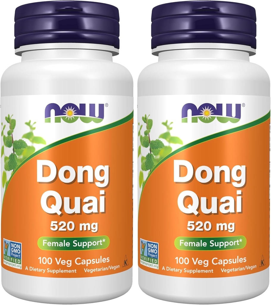 Acum Suplimente, Dong Quai (Angelica sinensis) 520 mg, Suport feminin*, 100 Capsule Veg (Pachet de 2)