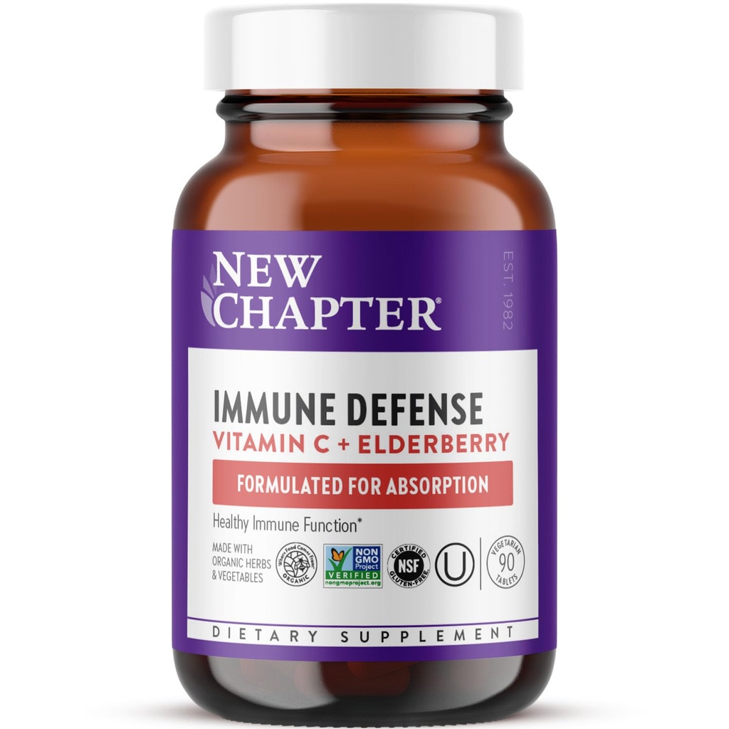 New Chapter® Vitamin C Immune Defense Supplement + Elderberry 