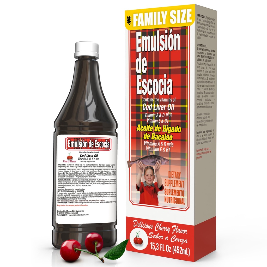 Emulsión de Escocia cu ulei de ficat Cod 