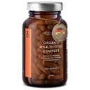CLAV Organic Milk Thistle & Artichoke Extract Complex - Rich in Silymarin & Bitters - Liver Support + Detox Supliment - 120 capsule (60 zile de aprovizionare) - Vegan - Made in Germania